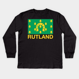 Rutland County Flag - England Kids Long Sleeve T-Shirt